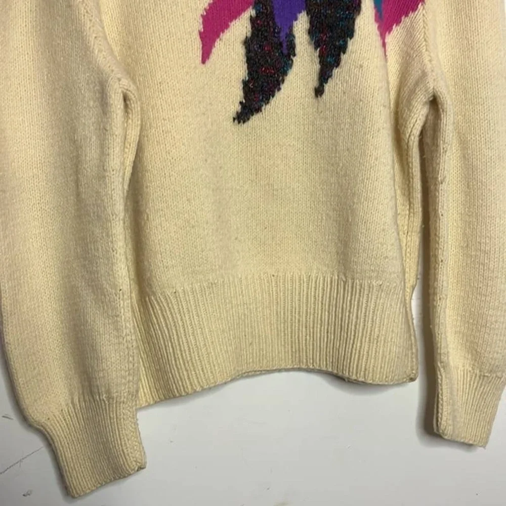 Colorful Patterned Women's Sweater - Picture 2 of 4